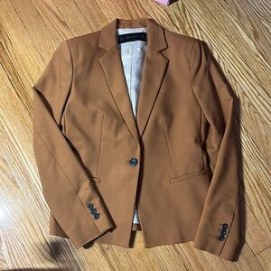 zara camel blazer